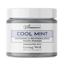 Just Ingredients Whitening Tooth Powder -Cool Mint - Living Well w/ Dr. Michelle