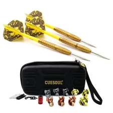 CUESOUL BIG BEAST 90% Tungsten Steel Tip Darts 26g with Titannium Coated-Golden