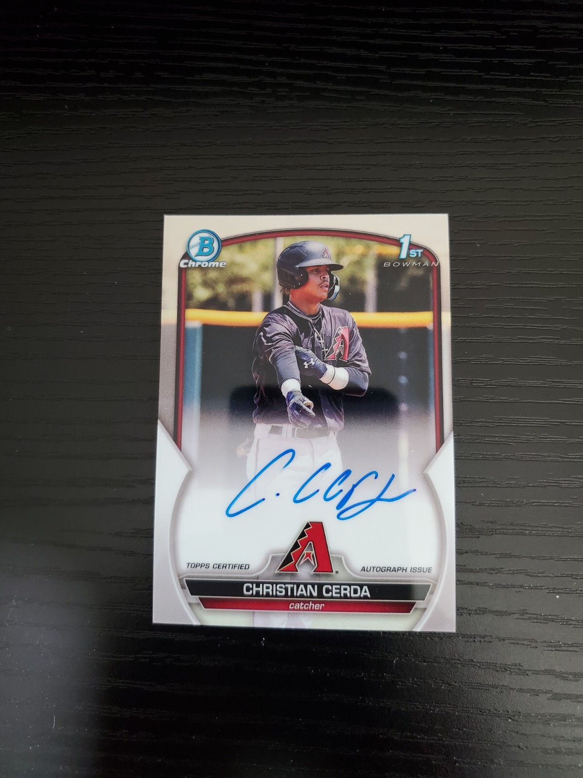 Christian Cerda - 2023 Bowman Chrome 1st Bowman Prospect Autograph ON-CARD AUTO