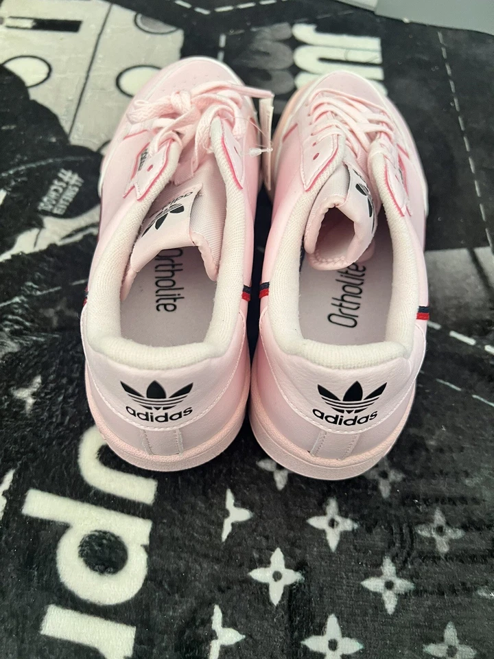 Size 5.5 adidas Continental 80 Clear Pink Style Mom Sneaker Shoe Walking Casual - Image 2 of 4
