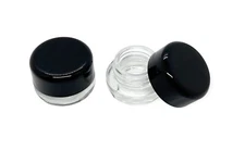 5ml Thick Glass Concentrate Jars with Child Resistant Caps: Lip Balm Makeup