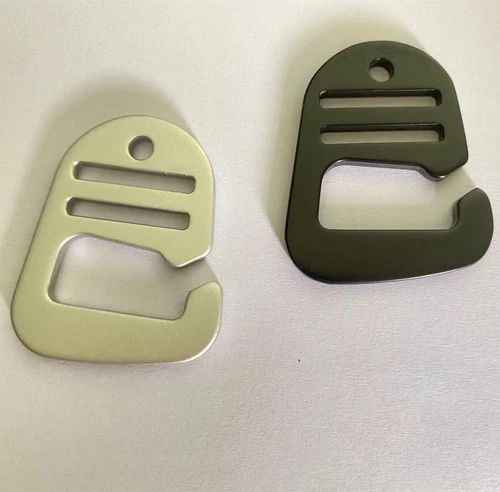 G Aluminum Metal Hook Webbing Release Flat Buckle Adjusters Bag Backpack 20mm