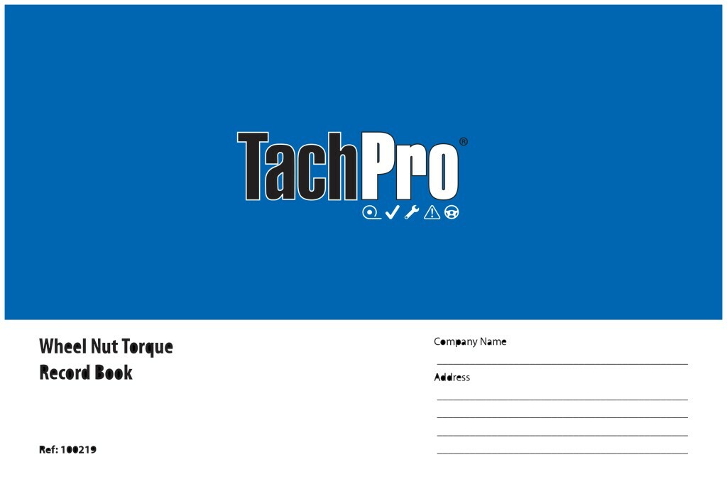 2 TACHPRO 25 PAGE WHEEL NUT TORQUE RECORD BOOK 100219 2 BOOKS eBay