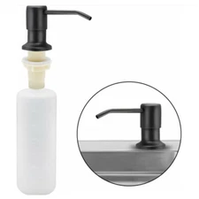 360° Sink Soap Dispenser Stainless Steel Kitchen Hands Liquid Pump with Bottle