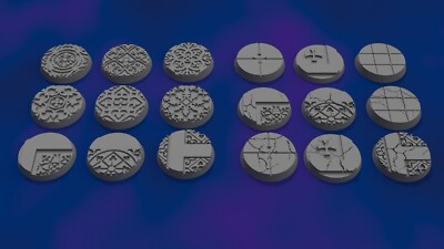 Gothic Cathedral Scenic Bases für Wargaming - mehrere Größen 32mm & Bike Bases