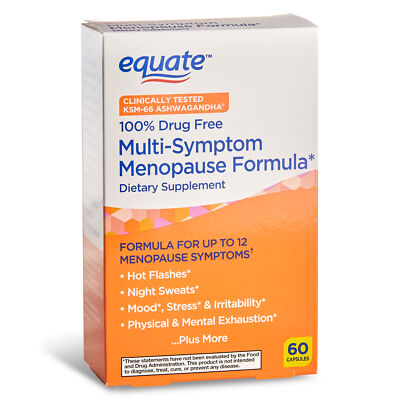 Equate Multi-Symptom Menopause Formula Supplement Support Joint Aches 60 Count