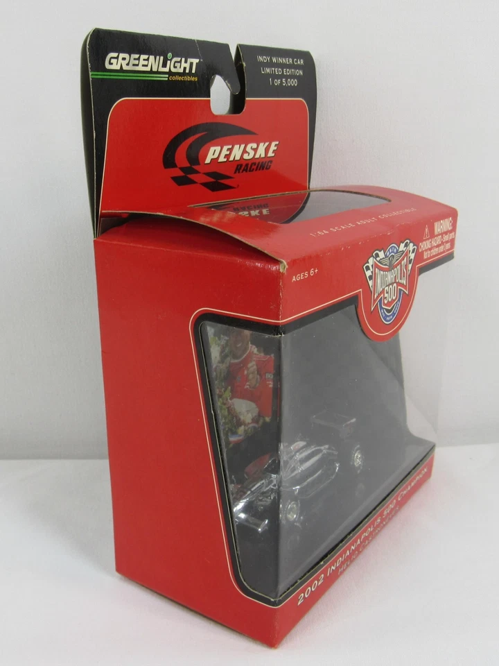 2002 Indy 500 Diecast Chrome Champion #3 Helio Castroneves Penske Racing 1:64 - Image 3 of 4