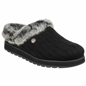 ladies slippers black