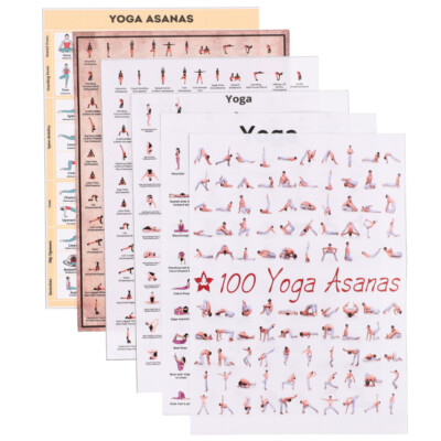 6 Pcs Sofa Yoga for Seniors Poster Decoration Ornament Miss