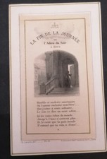 Santino, Holy Card, 1800, La Fin De La Journée, Ch. Letaille, Dirt, PL 19, PARIS 