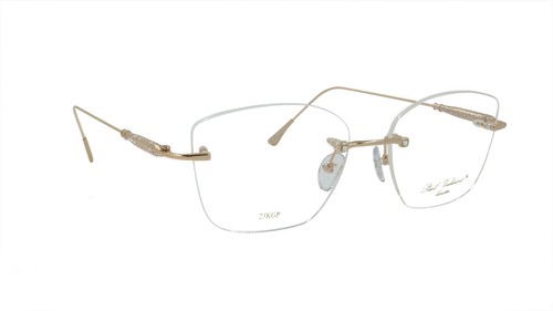 Paul Vosheront Brille Brillengestell vergoldet Metall Acetat Edelsteine Italy PV390 C1 - Bild 8 von 9