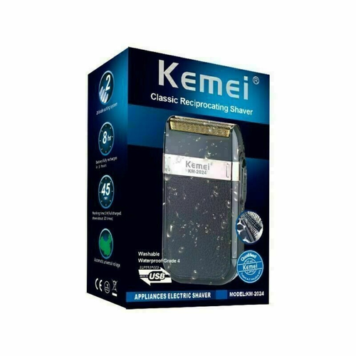 Herren Elektrorasierer Trimmer Kemei KM-2024 wiederaufladbarer tragbarer Rasierer Rasierer - Bild 8 von 8