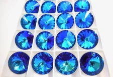 Bermuda Blue CAL (47ss, 12mm, 14mm, 16mm, 18mm) Preciosa 1122 Rivoli Stone