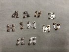 Silver Letters Marked Alpaca, Mexico Vintage Add to Any Leather Products, Nice — photo 2
