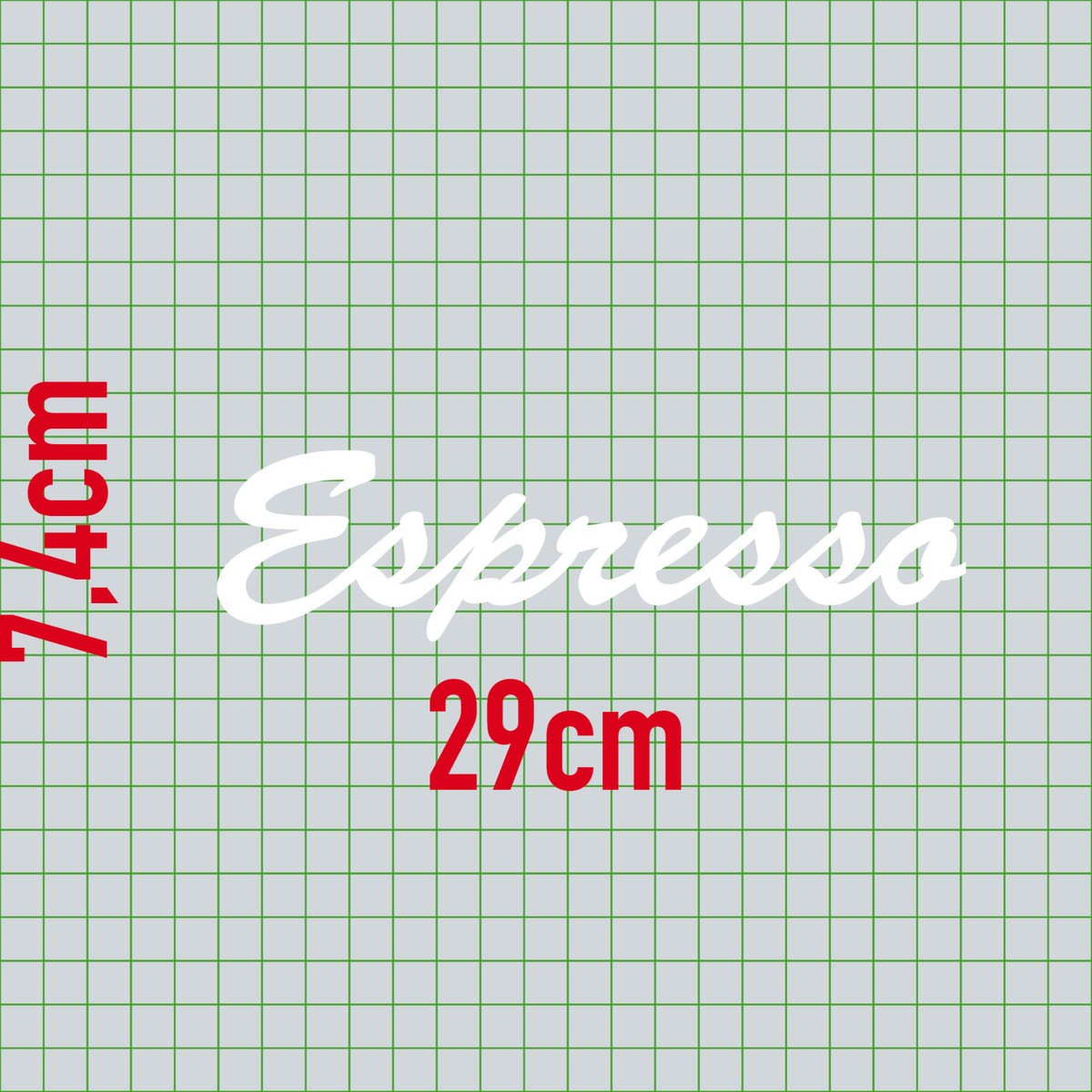 Schriftzug 'Espresso' Wandaufkleber – 30 Cm, Schwarz, Aus ORACAL Folie, Für Glatte Oberflächen