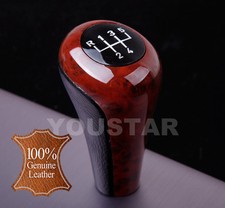 Us Stock Genuine Leather Burl Wood Look 5 Speed Manual Gear Shift Knob For Bmw Us Stock Genuine Leather Burl Wood Look 5 Speed Manual Gear Shift Knob For Bmw