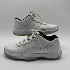 Nike Air Jordan 11 Retro Low Legend Blue Mens Size 5.5Y White 528896-117
