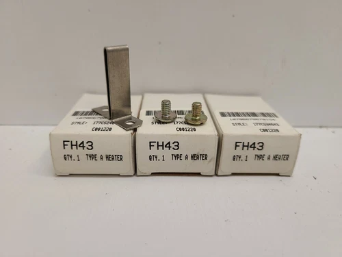 LOT OF (3) NEW OLD STOCK! CUTLER-HAMMER OVERLOAD UNIT HEATING ELEMENTS FH43