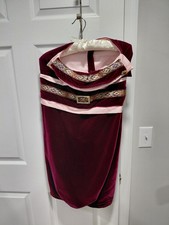 Fancy Purple Velvet Dog Dress With Jewels Large To XL Dog Princess Dog