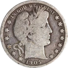 1905-P Barber Half Dollar