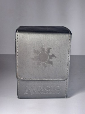 MTG Mana Ion Flip Deck Box Gray Alcove Double Magnet Ultra Pro RARE!