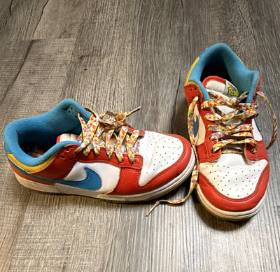 Nike Dunk Low x LeBron James Fruity Pebbles Habanero Red DH8009-600