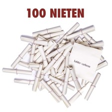100 Tombolalose Nieten R&ouml;llchenlose Tombola Lose wei&szlig;