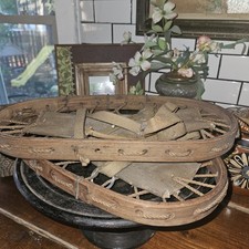 Antico set di ciaspole in legno 18"