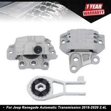 For 2.4L Engine 2015-2020 Jeep RENEGADE Automatic Transmission 3 x Motor Mounts