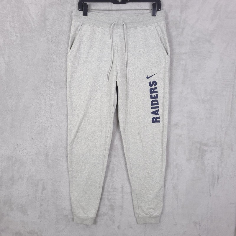 Raiders Pants Joggers Mens Medium NFL Football Varsity Fleece  Nike Sweatpants