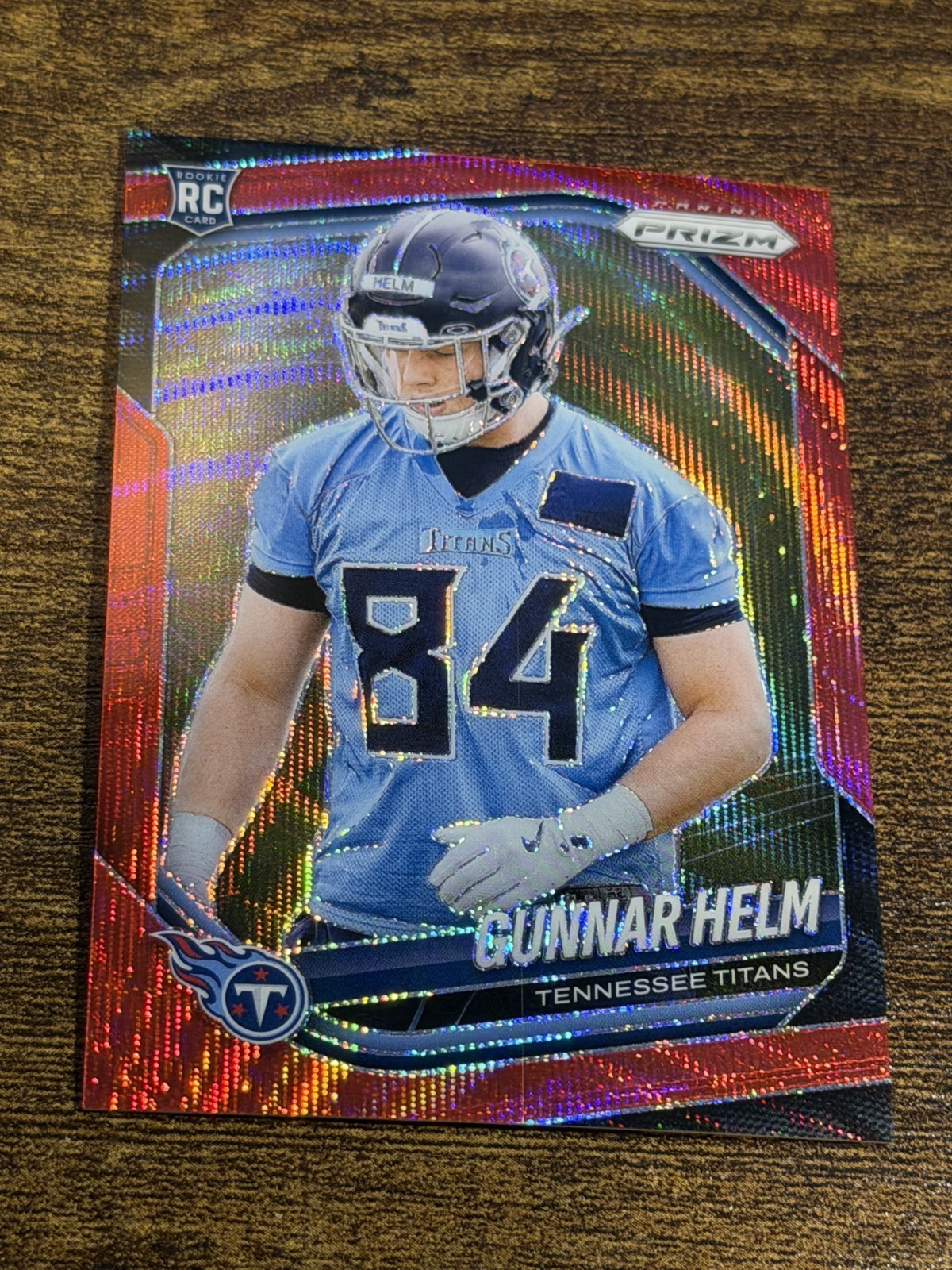 GUNNAR HELM 2025 Panini Prizm #359 Rookie Red Wave Prizm /149