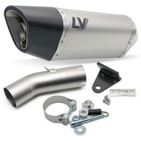 EndschalldäMpfer Leovince SLIP-ON Sbk LV-14 R Titanium Carbon Kappe FüR Honda Cb