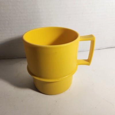 Tupperware Yellow Harvest Coffee Tea Mug Stackable 8oz Replacement