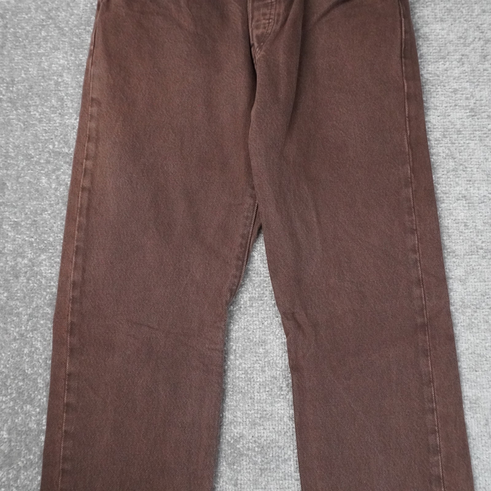 Levi's 501 Straight Leg Cropped Womens 24x27 Brown Dark Wash Denim Jeans thumbnail 8