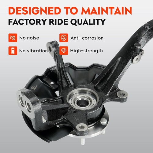 Buje de cojinete de rueda de nudillo de dirección delantero derecho para Ford Fusion MKZ Zephyr Milan - Imagen 3 de 5