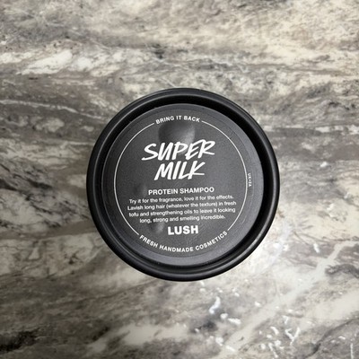 Neu LUSH Super Milk Protein Shampoo 100g stärkender handgemachter Tofu lange Haare