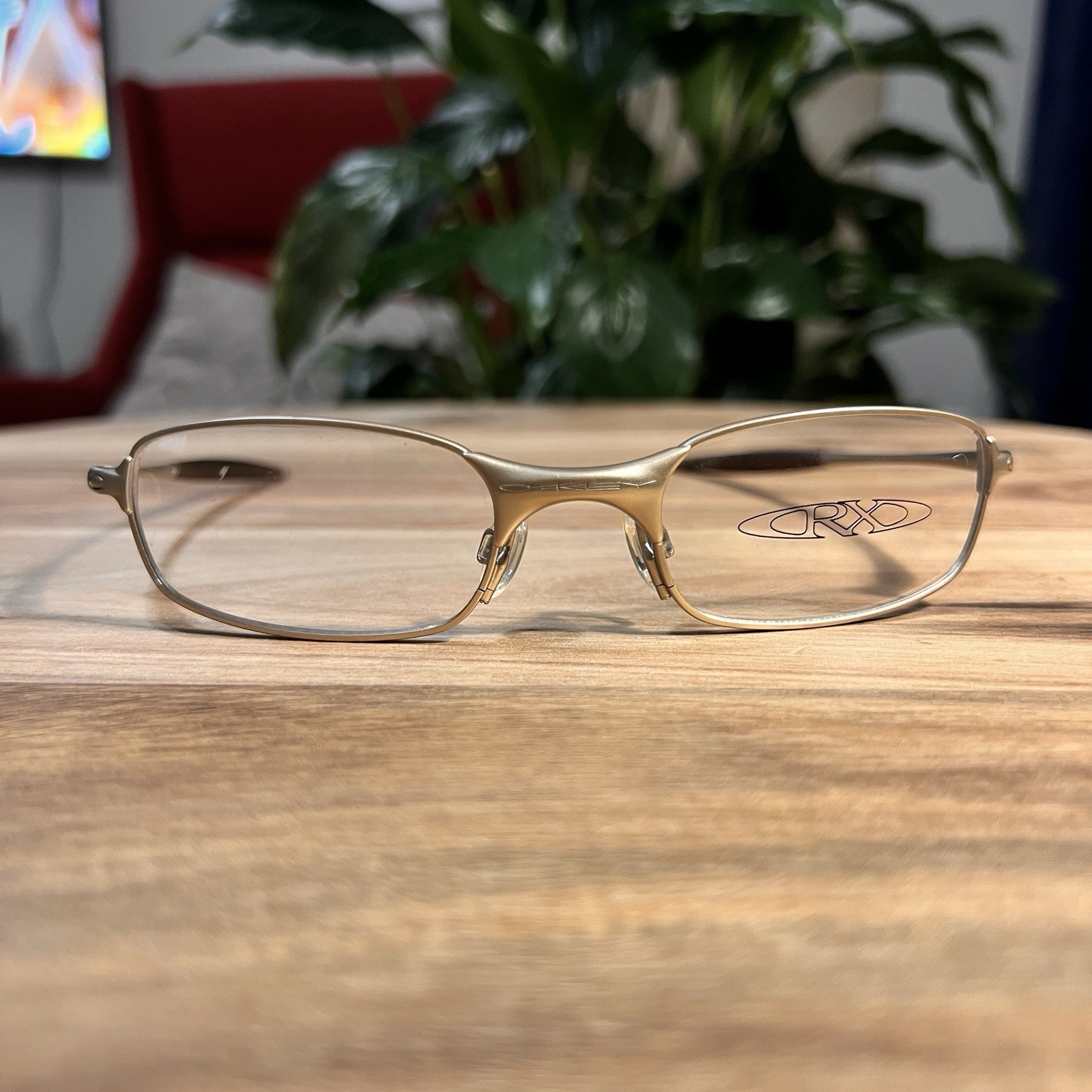 OAKLEY Lim. Ed.  Vintage Square Wire 2 Platinum Gold Iridium Wire Glasses Frame