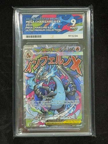 Pokemon Mega Charizard X Ex 023 UPC Promo Ace Mint 9