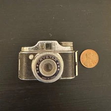 Vintage 1950s Crystar Mini Camera Made in Japan Metal Toy Collectible Spycam