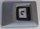 1980's AMC AMERICAN MOTORS SEAT BELT  BUTTON END CAP SILVER OEM JEEP EAGLE
