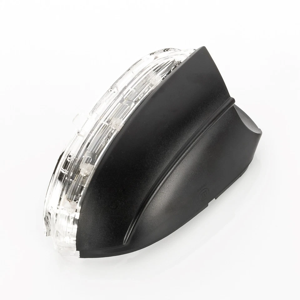 Specchio retrovisore esterno indicatore di direzione luce LED trasparente destro per VW CC Jetta IV Eos - Immagine 3 di 4