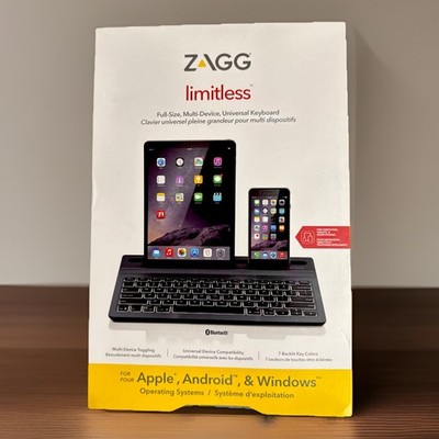 ZAGG Limitless, Full-Size Multi-Device Universal Bluetooth Backlit Keyboard