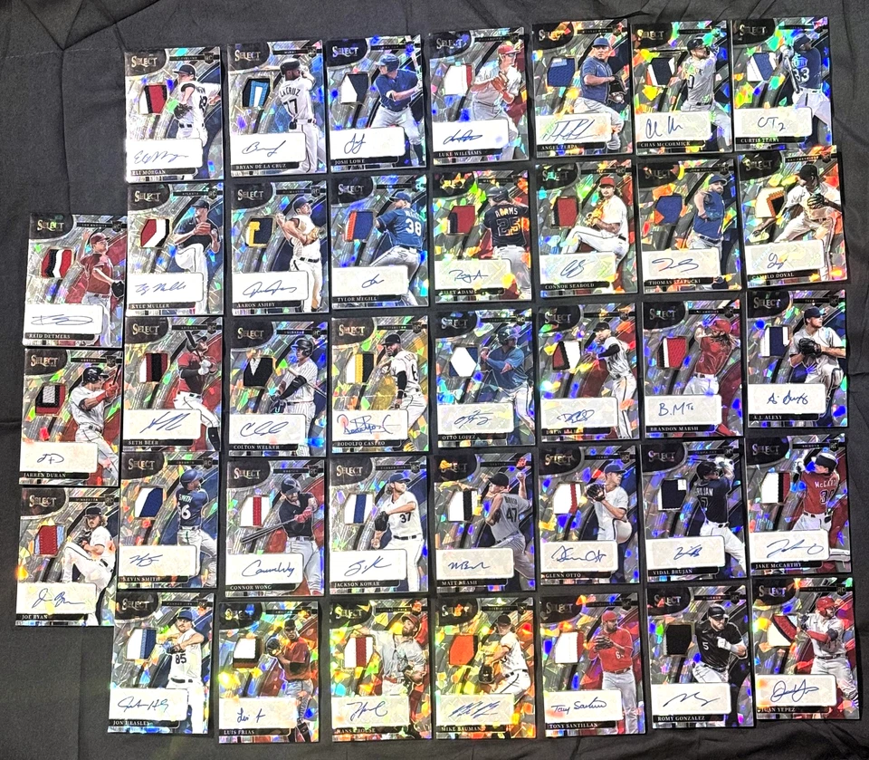 2022 Select 38 RC CRACKED ICE PRIZM SN# TO 25 RPA AUTO PATCH DURAN RYAN YEPEZ - Image 4 of 4