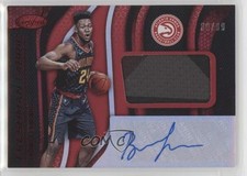 2019 Certified Freshman Fabric Signatures Red 36/99 Bruno Fernando #BF Auto 0b2