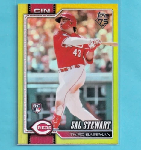 Topps 2026 Sal Stewart Rookie RC #372 Cincinnati Reds Yellow Rainbow Foil /399