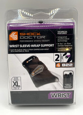New Shock Doctor Wrist Sleeve-Wrap Support - Right - XL -Wrist Size 7.25"-8"