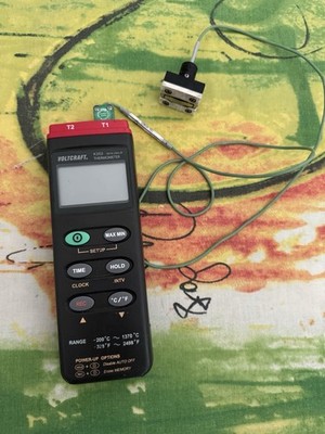 VOLTCRAFT K202 Temperatur-Messgerät  -200 - +1370 °C Fühler-Typ K Datenlogger...