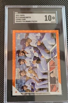 2023 Topps 1 -  Freddie Freeman, Mookie Betts, Cody Bellinger #113 Orange /299