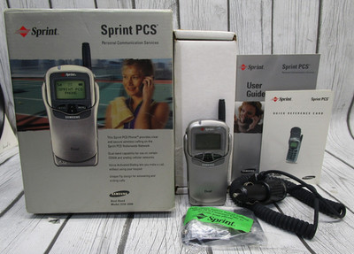 VTG Samsung SCH-3500 Digital LCD Sprint Cellular Phone Box Charger