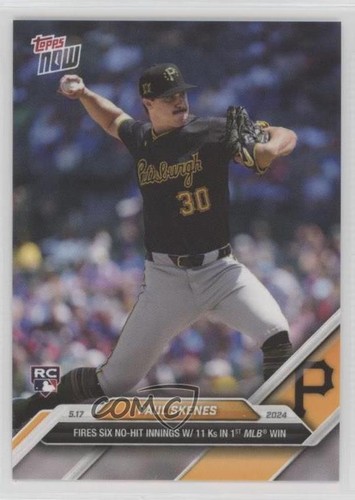 2024 Topps Now #201 Paul Skenes 17-May 12032 | Baseball Card